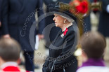 Remembrance Sunday at the Cenotaph 2015: HM The Queen during the service at the Cenotaph. Image #300, 08 November 2015 11:17 Whitehall, London, UK