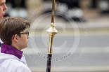 Remembrance Sunday at the Cenotaph 2015: The Cross Bearer Jason Panagiotopoulos. Image #317, 08 November 2015 11:20 Whitehall, London, UK