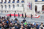 Remembrance Sunday at the Cenotaph 2015: After the March Past - another group at the Cenotaph to lay their wreaths. Image #370, 08 November 2015 12:38 Whitehall, London, UK