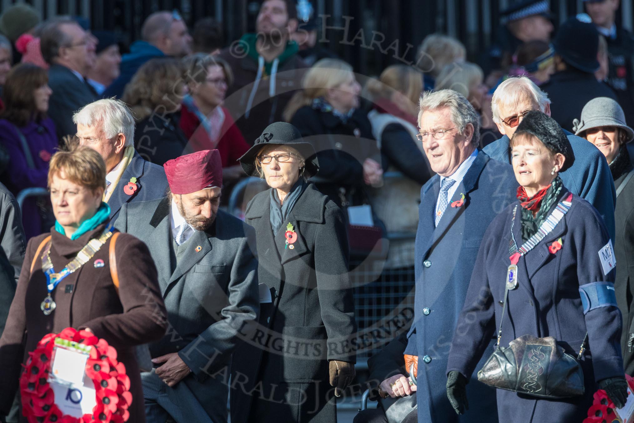 March Past, Remembrance Sunday at the Cenotaph 2016: M28 Lions Club International.
Cenotaph, Whitehall, London SW1,
London,
Greater London,
United Kingdom,
on 13 November 2016 at 13:17, image #2732