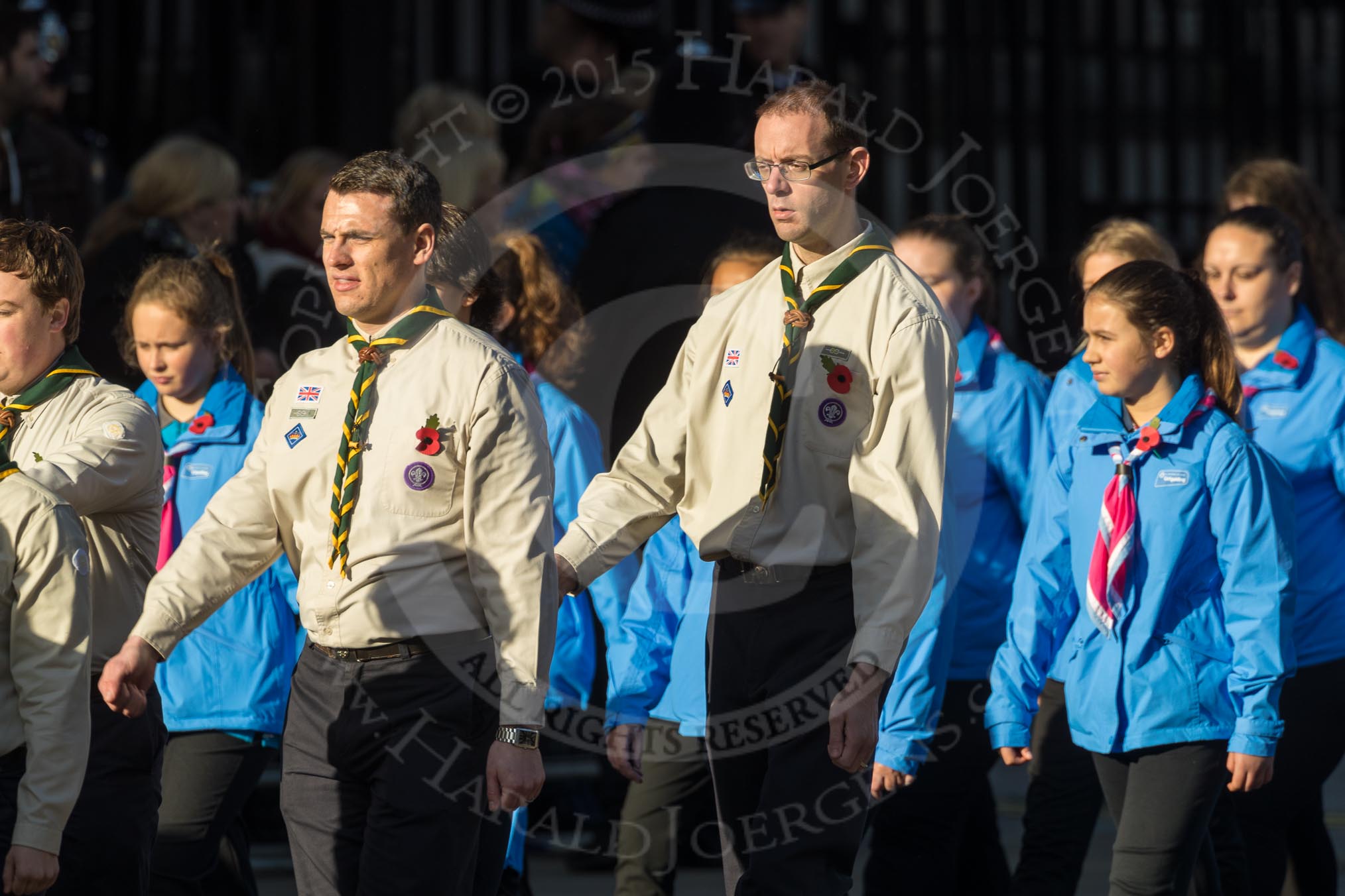 March Past, Remembrance Sunday at the Cenotaph 2016: M33 Scout Association.
Cenotaph, Whitehall, London SW1,
London,
Greater London,
United Kingdom,
on 13 November 2016 at 13:18, image #2852