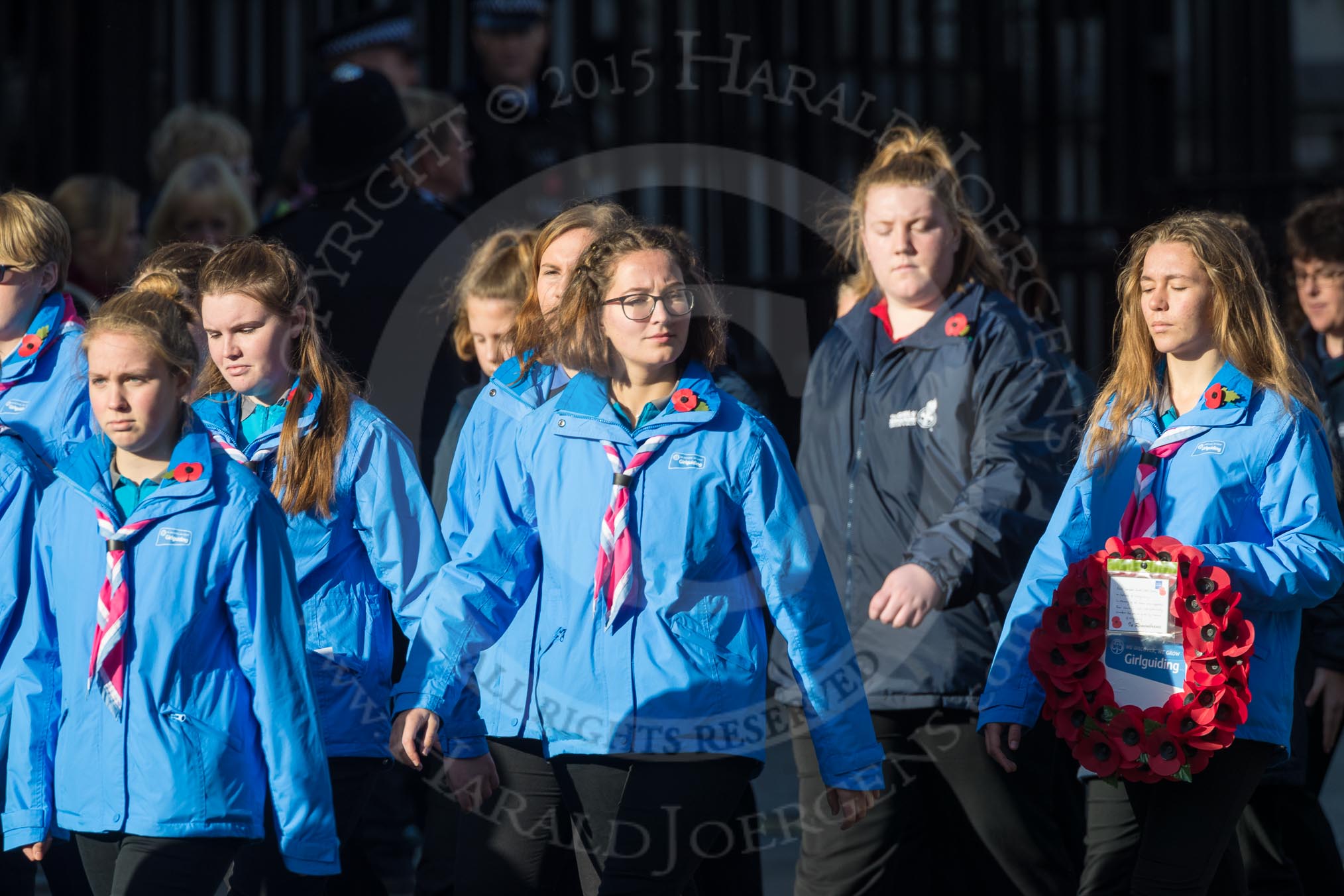 March Past, Remembrance Sunday at the Cenotaph 2016: M34 Girlguiding UK.
Cenotaph, Whitehall, London SW1,
London,
Greater London,
United Kingdom,
on 13 November 2016 at 13:18, image #2862