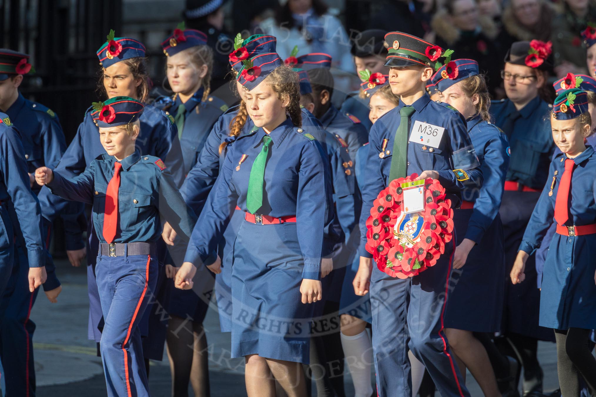 March Past, Remembrance Sunday at the Cenotaph 2016: M36 Church Lads & Church Girls Brigade.
Cenotaph, Whitehall, London SW1,
London,
Greater London,
United Kingdom,
on 13 November 2016 at 13:18, image #2883