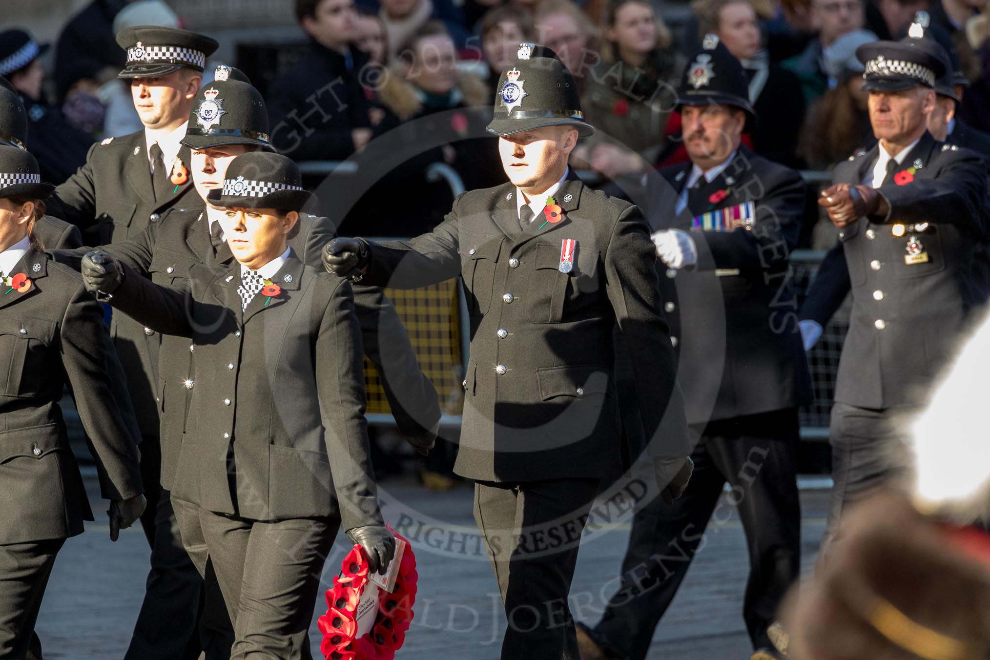 March Past, Remembrance Sunday at the Cenotaph 2016: M39 Kent Police.
Cenotaph, Whitehall, London SW1,
London,
Greater London,
United Kingdom,
on 13 November 2016 at 13:19, image #2921