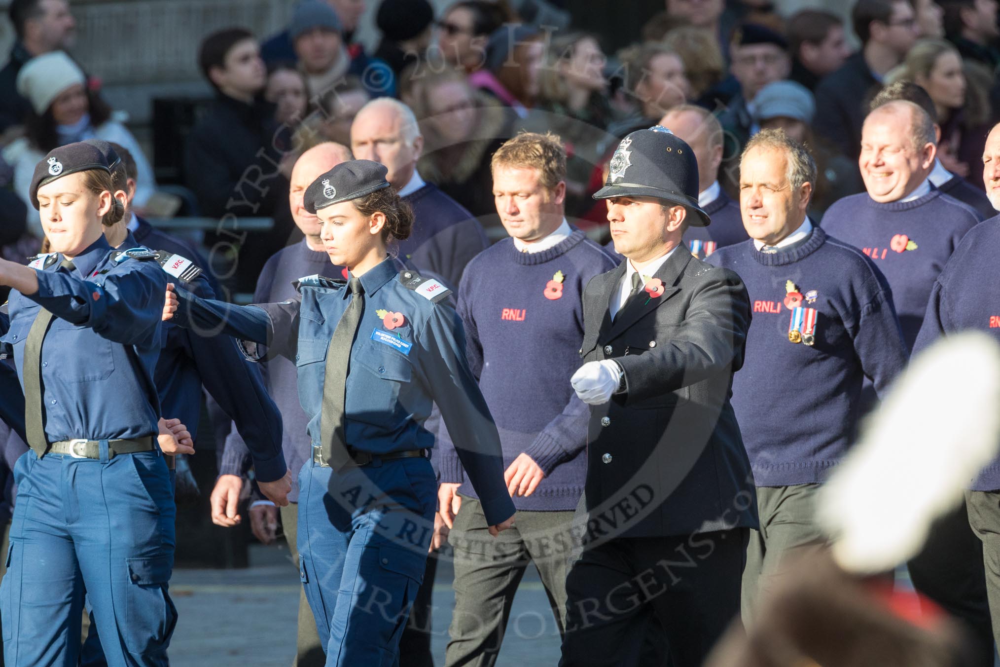 March Past, Remembrance Sunday at the Cenotaph 2016: M41 Royal National Lifeboat Institution.
Cenotaph, Whitehall, London SW1,
London,
Greater London,
United Kingdom,
on 13 November 2016 at 13:19, image #2947