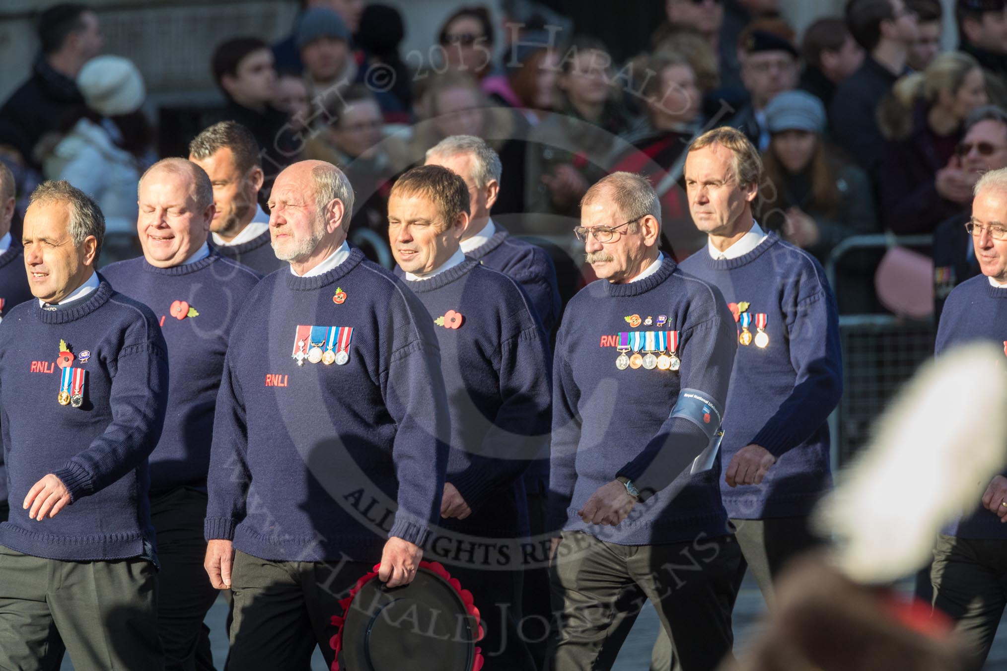 March Past, Remembrance Sunday at the Cenotaph 2016: M41 Royal National Lifeboat Institution.
Cenotaph, Whitehall, London SW1,
London,
Greater London,
United Kingdom,
on 13 November 2016 at 13:19, image #2954