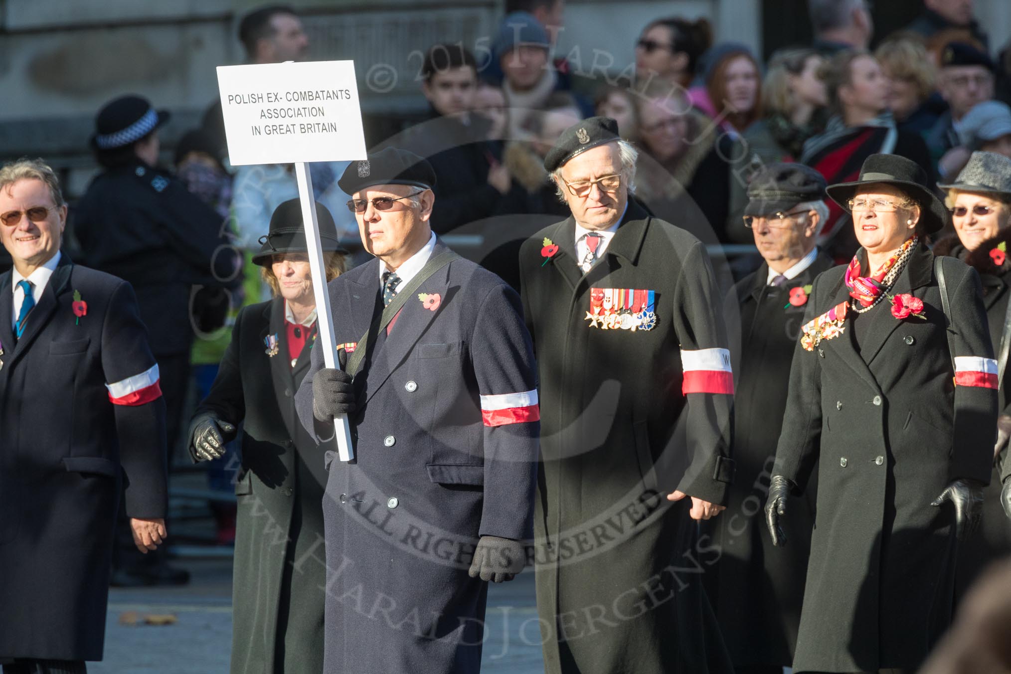 March Past, Remembrance Sunday at the Cenotaph 2016: M42 SPPW - Friends of Polish Veterans Association.
Cenotaph, Whitehall, London SW1,
London,
Greater London,
United Kingdom,
on 13 November 2016 at 13:19, image #2965