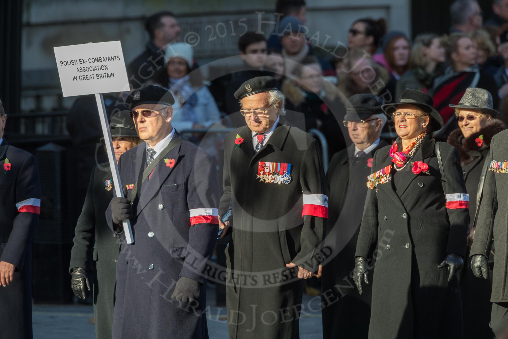 March Past, Remembrance Sunday at the Cenotaph 2016: M42 SPPW - Friends of Polish Veterans Association.
Cenotaph, Whitehall, London SW1,
London,
Greater London,
United Kingdom,
on 13 November 2016 at 13:19, image #2966