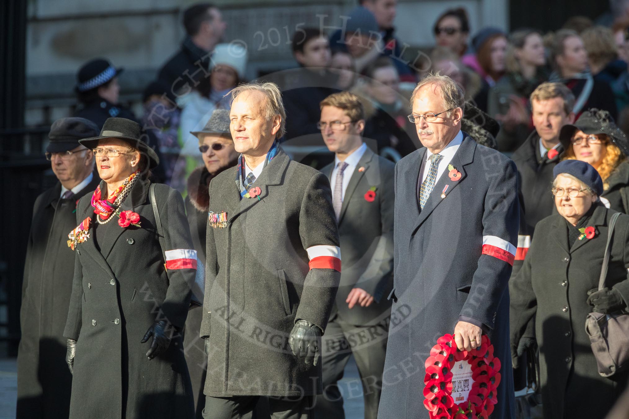 March Past, Remembrance Sunday at the Cenotaph 2016: M42 SPPW - Friends of Polish Veterans Association.
Cenotaph, Whitehall, London SW1,
London,
Greater London,
United Kingdom,
on 13 November 2016 at 13:19, image #2970