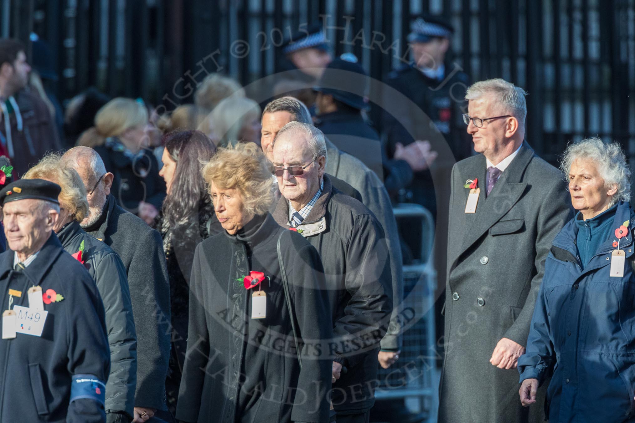 March Past, Remembrance Sunday at the Cenotaph 2016: M49 The British Evacuees Association.
Cenotaph, Whitehall, London SW1,
London,
Greater London,
United Kingdom,
on 13 November 2016 at 13:20, image #3021