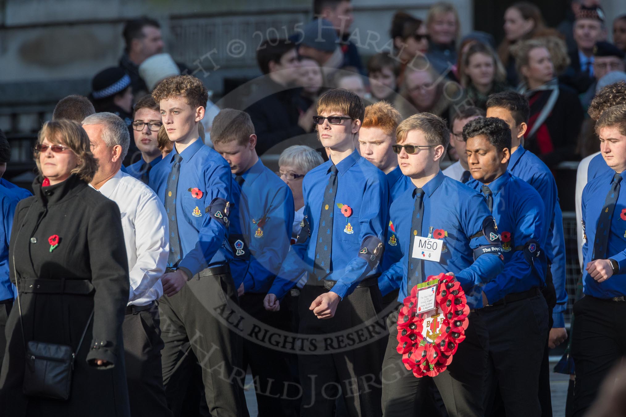 March Past, Remembrance Sunday at the Cenotaph 2016: M50 The Boys’ Brigade.
Cenotaph, Whitehall, London SW1,
London,
Greater London,
United Kingdom,
on 13 November 2016 at 13:20, image #3041
