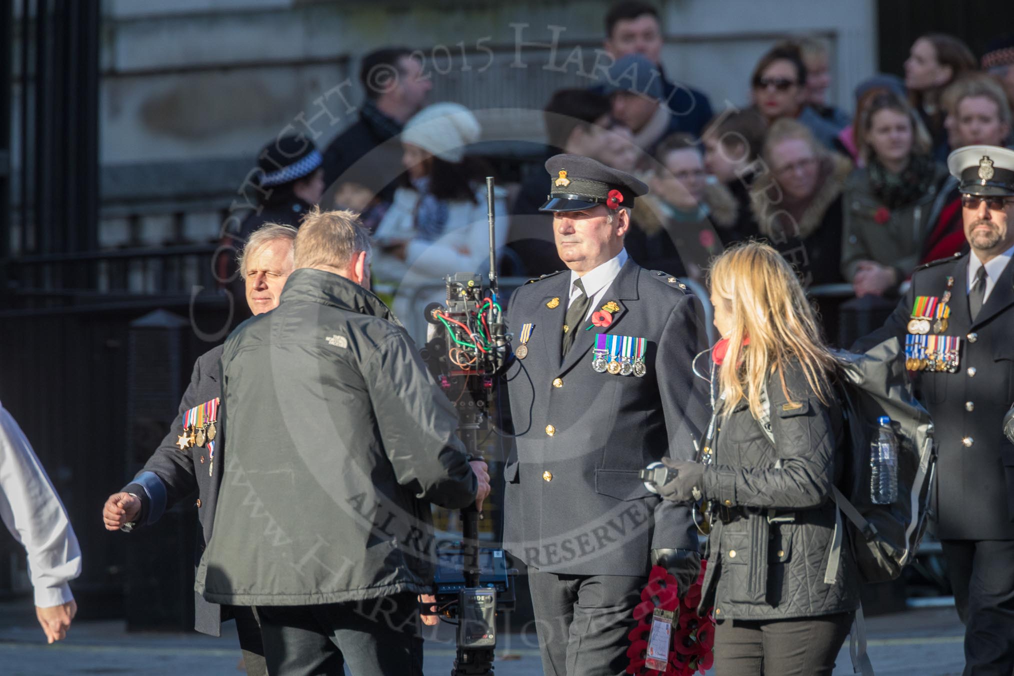 March Past, Remembrance Sunday at the Cenotaph 2016: M52 Munitions Workers Association.
Cenotaph, Whitehall, London SW1,
London,
Greater London,
United Kingdom,
on 13 November 2016 at 13:20, image #3056