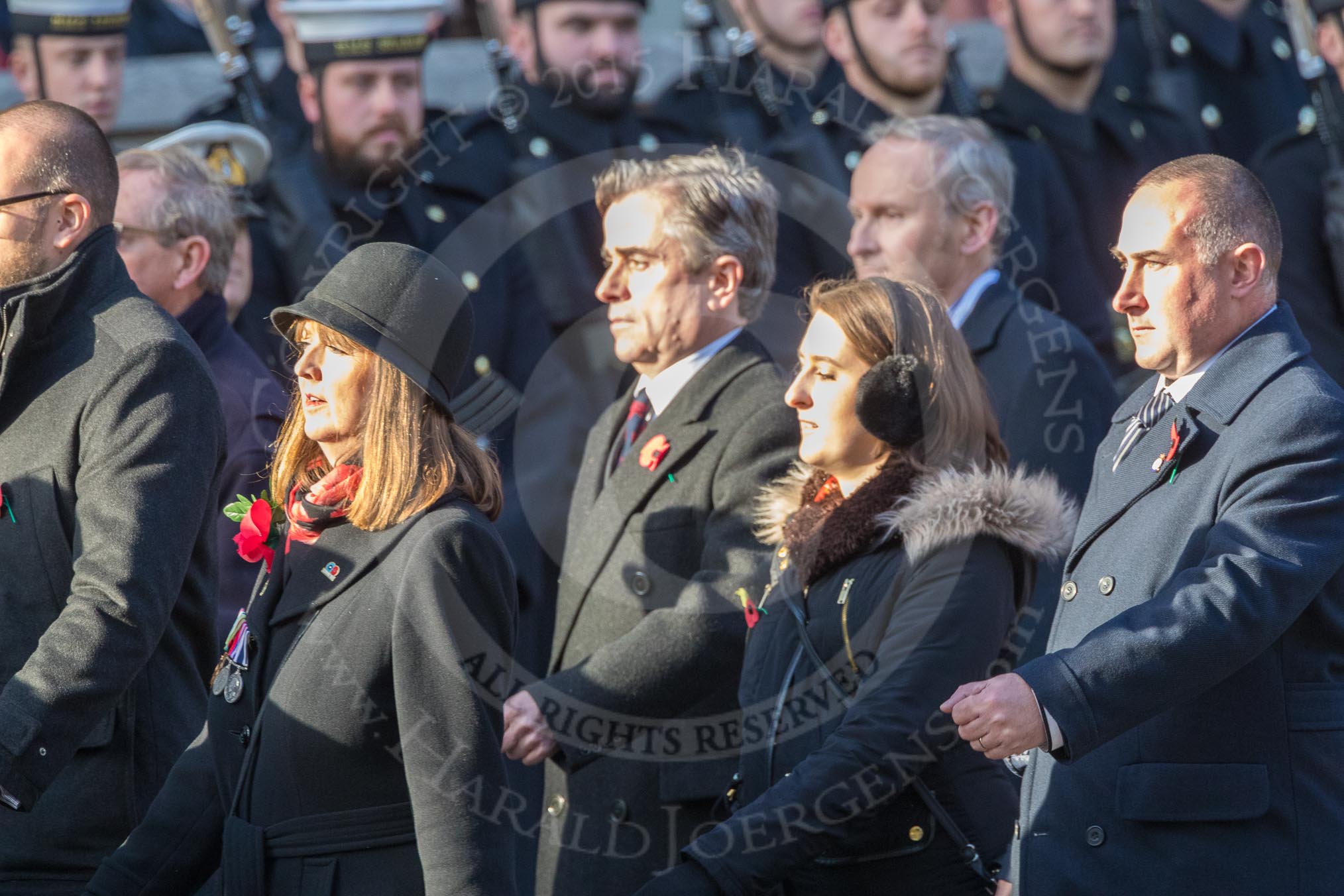 March Past, Remembrance Sunday at the Cenotaph 2016: M52 Munitions Workers Association.
Cenotaph, Whitehall, London SW1,
London,
Greater London,
United Kingdom,
on 13 November 2016 at 13:21, image #3087