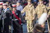 March Past, Remembrance Sunday at the Cenotaph 2016: M32 Army and combined Cadet Force.
Cenotaph, Whitehall, London SW1,
London,
Greater London,
United Kingdom,
on 13 November 2016 at 13:17, image #2797