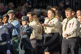 March Past, Remembrance Sunday at the Cenotaph 2016: M33 Scout Association.
Cenotaph, Whitehall, London SW1,
London,
Greater London,
United Kingdom,
on 13 November 2016 at 13:18, image #2841