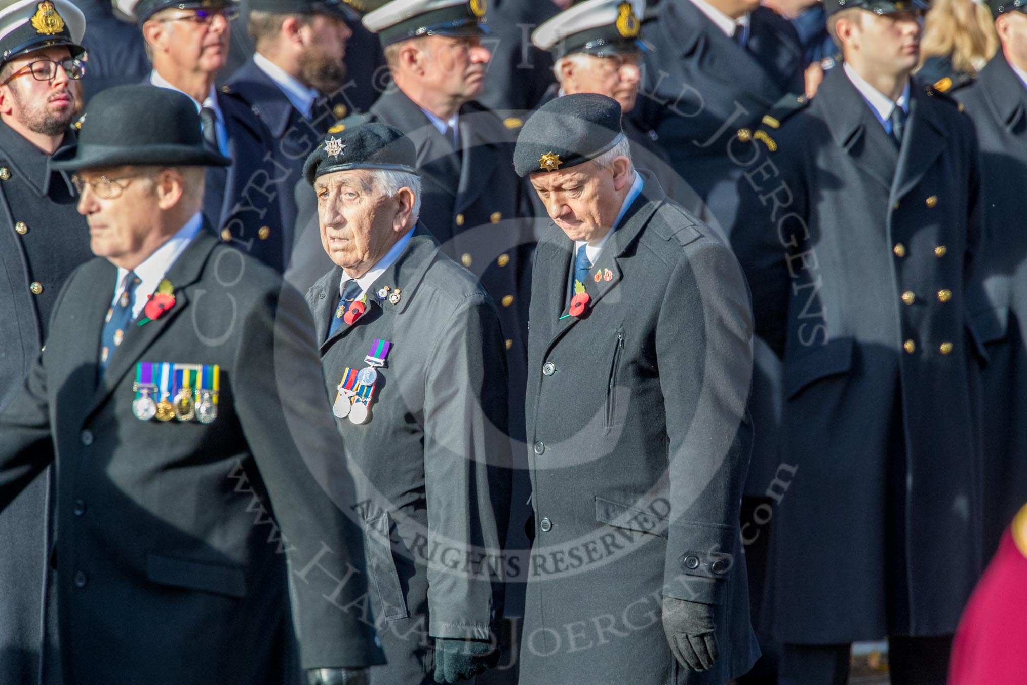 during the Royal British Legion March Past on Remembrance Sunday at the Cenotaph, Whitehall, Westminster, London, 11 November 2018, 11:41.