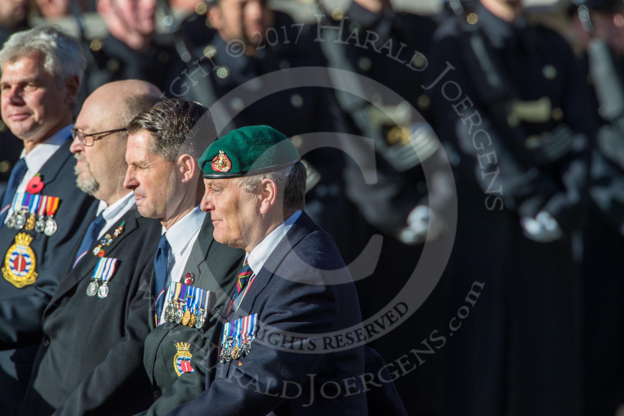 Broadsword Association  (Group E40, 32 members) during the Royal British Legion March Past on Remembrance Sunday at the Cenotaph, Whitehall, Westminster, London, 11 November 2018, 11:46.