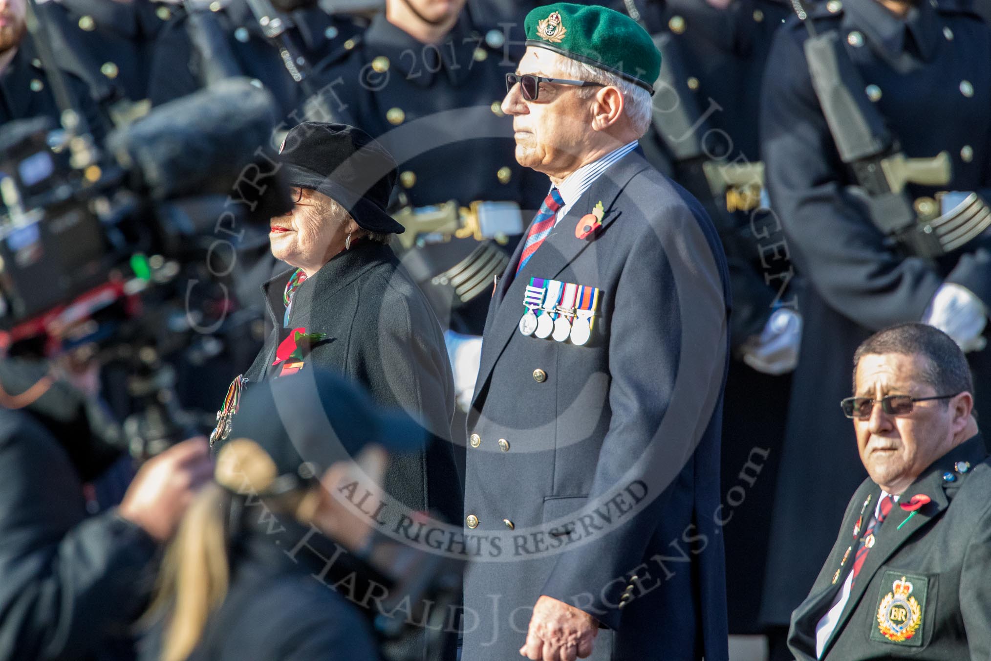 SSAFA, the Armed Forces Charity (Group F3, 53 members) during the Royal British Legion March Past on Remembrance Sunday at the Cenotaph, Whitehall, Westminster, London, 11 November 2018, 11:50.