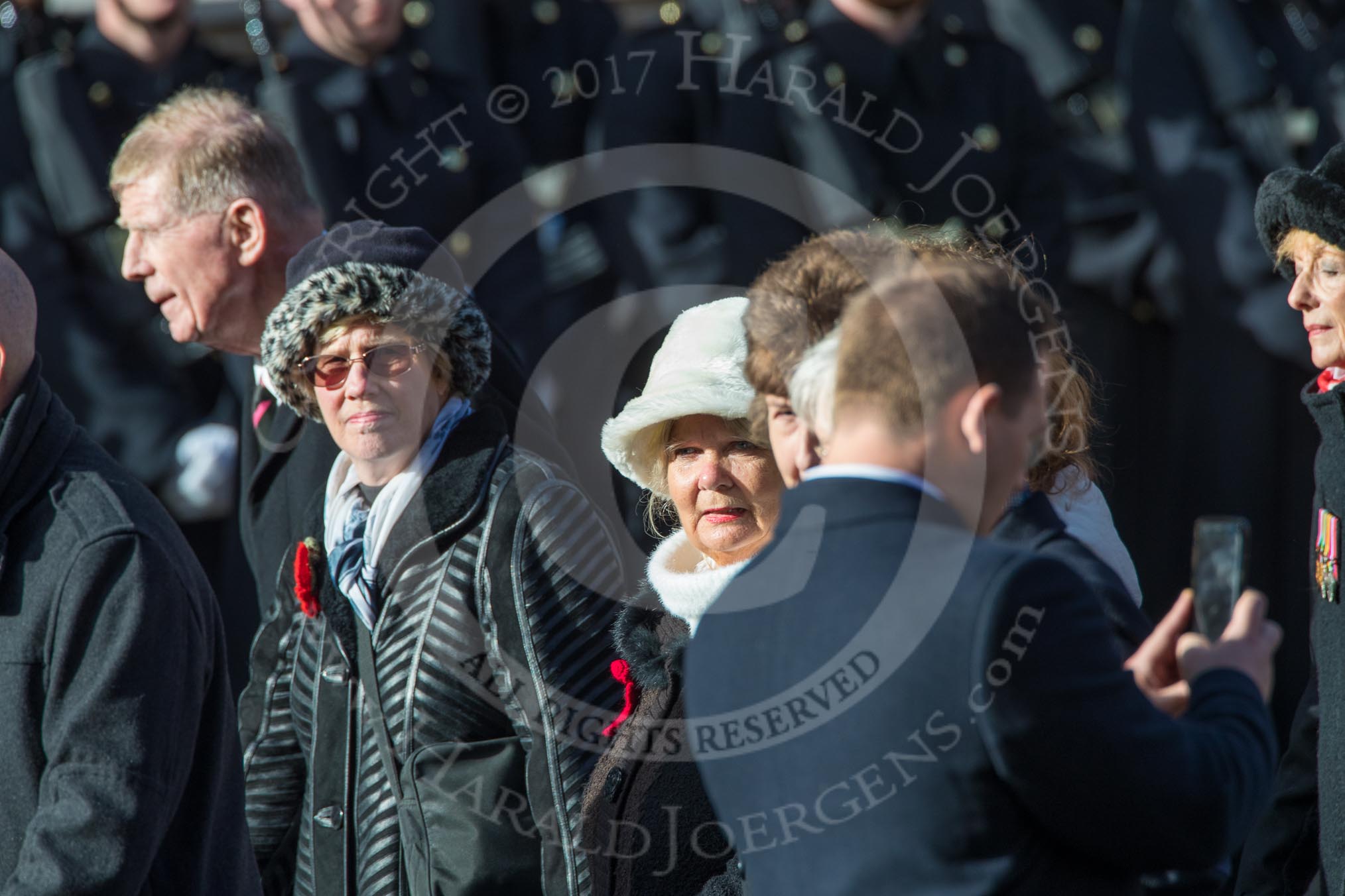 Malayan Volunteers Group (Group F13, 12 members) during the Royal British Legion March Past on Remembrance Sunday at the Cenotaph, Whitehall, Westminster, London, 11 November 2018, 11:51.