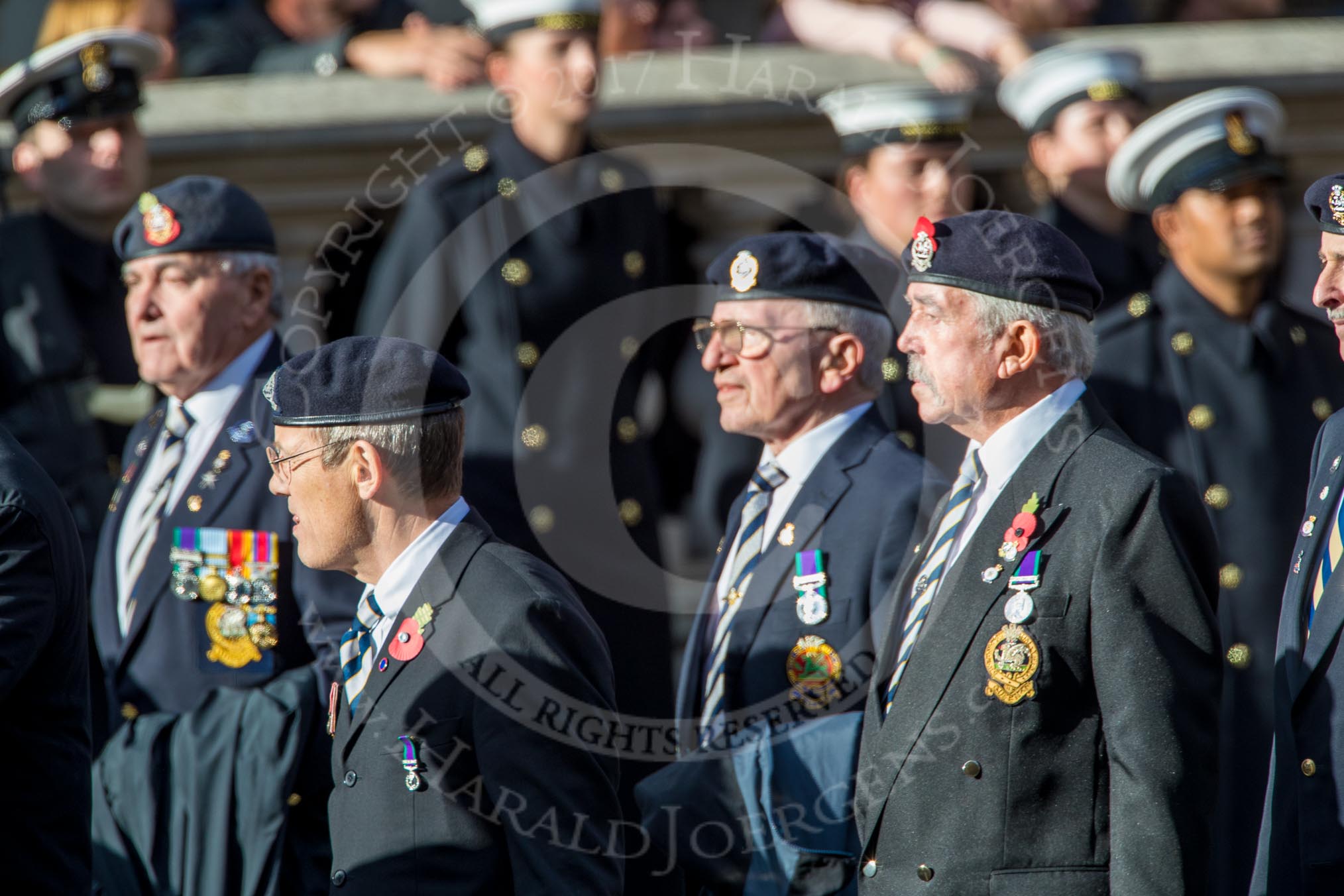 The Princess of Wales's Royal Regiment (Group A26, 60 members) during the Royal British Legion March Past on Remembrance Sunday at the Cenotaph, Whitehall, Westminster, London, 11 November 2018, 12:00.