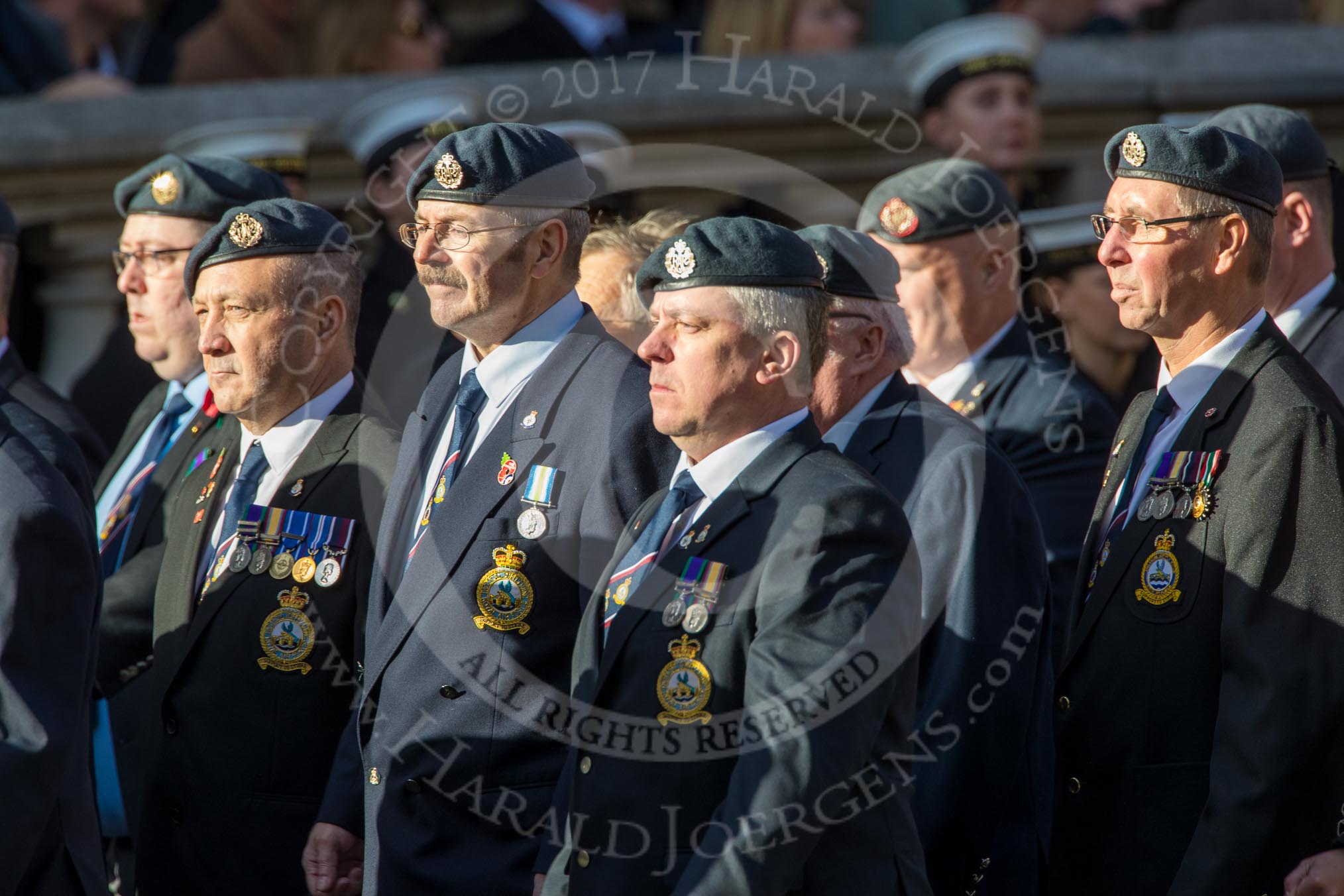 Photo #2114 (1811111220091X27756HaraldJoergens) Royal Air Force Servicing Commando and Tactical Supply Wing Association (Group C36, 50 members) during the Royal British Legion March Past on Remembrance Sunday at the Cenotaph, Whitehall, Westminster, London, 11 November 2018, 12:20.