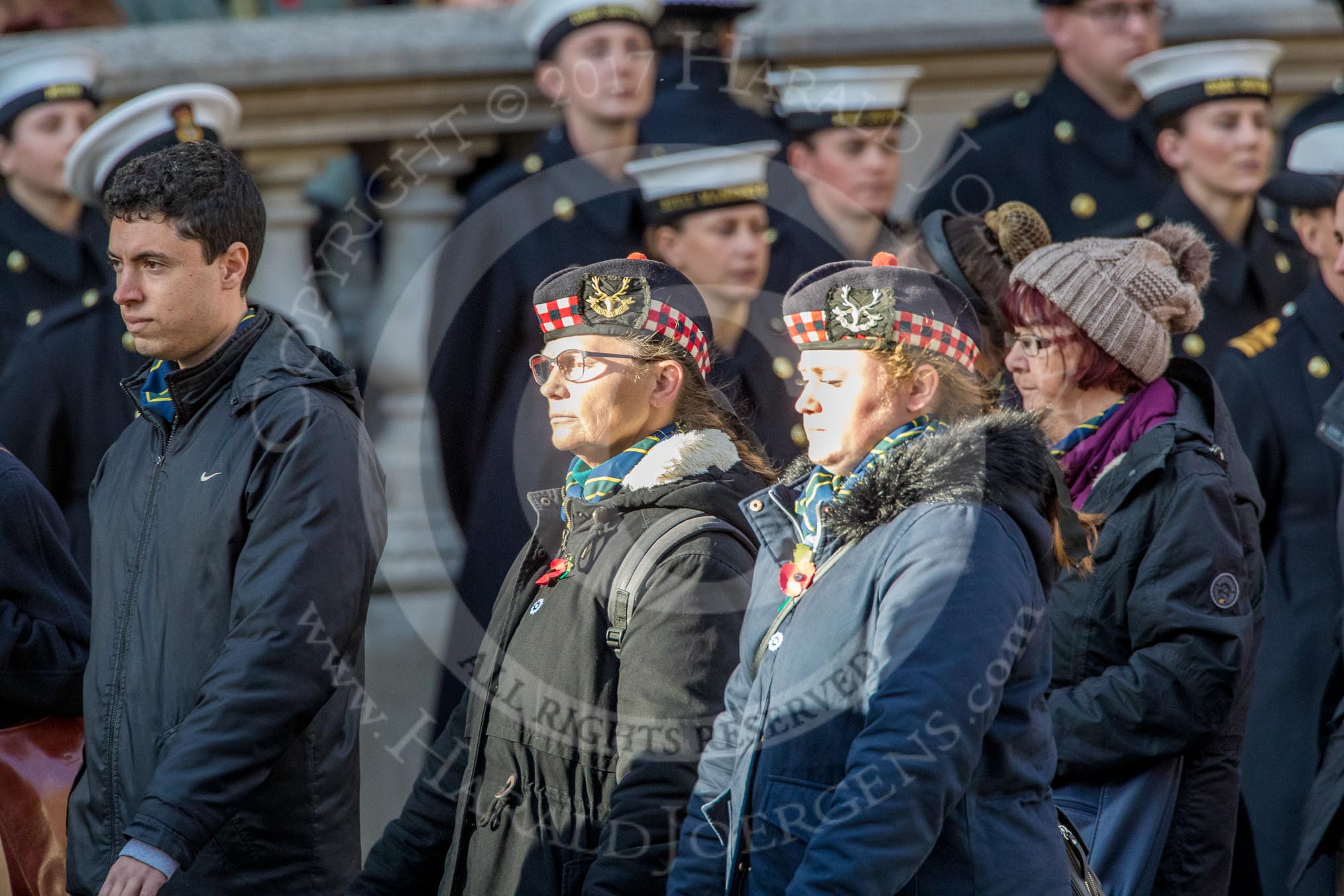 Gallipoli & Dardanelles International (Group M25, 21 members) during the Royal British Legion March Past on Remembrance Sunday at the Cenotaph, Whitehall, Westminster, London, 11 November 2018, 12:28.
