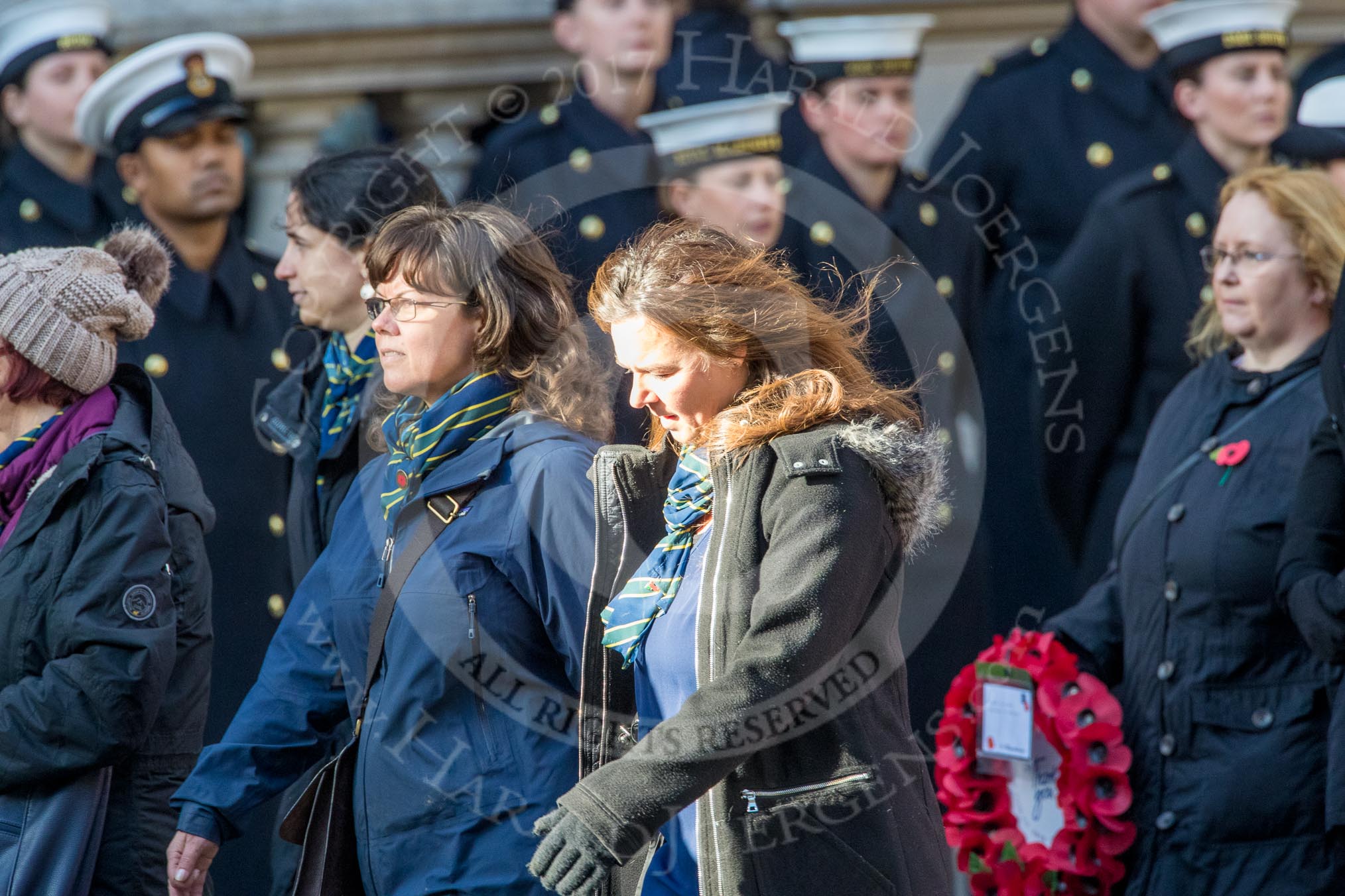 Gallipoli & Dardanelles International (Group M25, 21 members) during the Royal British Legion March Past on Remembrance Sunday at the Cenotaph, Whitehall, Westminster, London, 11 November 2018, 12:28.