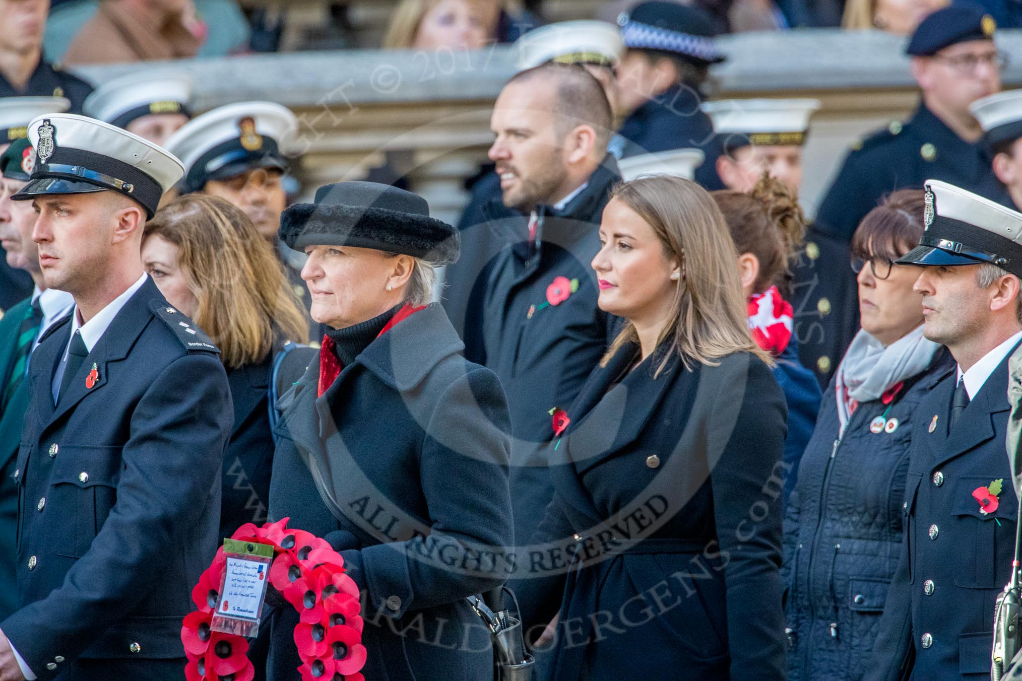 during the Royal British Legion March Past on Remembrance Sunday at the Cenotaph, Whitehall, Westminster, London, 11 November 2018, 12:31.