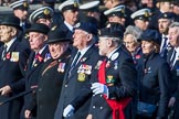 Royal Naval Association  (Group E1, 94 members) during the Royal British Legion March Past on Remembrance Sunday at the Cenotaph, Whitehall, Westminster, London, 11 November 2018, 11:41.