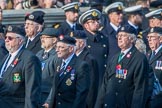 Royal Naval Association  (Group E1, 94 members) during the Royal British Legion March Past on Remembrance Sunday at the Cenotaph, Whitehall, Westminster, London, 11 November 2018, 11:41.