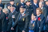 Royal Naval Association  (Group E1, 94 members) during the Royal British Legion March Past on Remembrance Sunday at the Cenotaph, Whitehall, Westminster, London, 11 November 2018, 11:41.