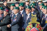 The Royal Marines Association  (Group E2, 59 members) during the Royal British Legion March Past on Remembrance Sunday at the Cenotaph, Whitehall, Westminster, London, 11 November 2018, 11:41.