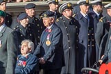 The Royal Marines Association  (Group E2, 59 members)during the Royal British Legion March Past on Remembrance Sunday at the Cenotaph, Whitehall, Westminster, London, 11 November 2018, 11:41.