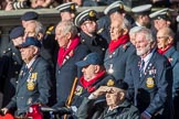 Merchant Navy Association  (Group E3, 40 members) during the Royal British Legion March Past on Remembrance Sunday at the Cenotaph, Whitehall, Westminster, London, 11 November 2018, 11:41.