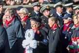 Merchant Navy Association  (Group E3, 40 members) during the Royal British Legion March Past on Remembrance Sunday at the Cenotaph, Whitehall, Westminster, London, 11 November 2018, 11:41.