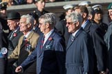 Fleet Air Arm Officers' Association  (Group E11, 22 members) during the Royal British Legion March Past on Remembrance Sunday at the Cenotaph, Whitehall, Westminster, London, 11 November 2018, 11:43.