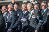 HMS Glasgow Association  (Group E29, 29 members) during the Royal British Legion March Past on Remembrance Sunday at the Cenotaph, Whitehall, Westminster, London, 11 November 2018, 11:44.