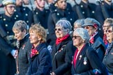 Queen Alexandra's Royal Naval Nursing Service Association  (Group E32, 32 members) during the Royal British Legion March Past on Remembrance Sunday at the Cenotaph, Whitehall, Westminster, London, 11 November 2018, 11:45.