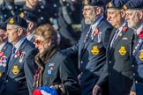 Submariners Association   (Group E38, 28 members) during the Royal British Legion March Past on Remembrance Sunday at the Cenotaph, Whitehall, Westminster, London, 11 November 2018, 11:46.