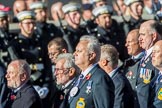 County Class Destroyer (Group E43, 30 members) during the Royal British Legion March Past on Remembrance Sunday at the Cenotaph, Whitehall, Westminster, London, 11 November 2018, 11:46.