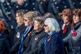 Association  of Wrens (Group E45, 115 members) during the Royal British Legion March Past on Remembrance Sunday at the Cenotaph, Whitehall, Westminster, London, 11 November 2018, 11:47.