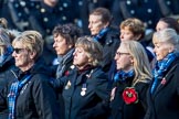 Association  of Wrens (Group E45, 115 members) during the Royal British Legion March Past on Remembrance Sunday at the Cenotaph, Whitehall, Westminster, London, 11 November 2018, 11:47.