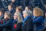 Association  of Wrens (Group E45, 115 members) during the Royal British Legion March Past on Remembrance Sunday at the Cenotaph, Whitehall, Westminster, London, 11 November 2018, 11:47.