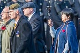 Blesma, The Limbless Veterans (Group AA1, 55 members) during the Royal British Legion March Past on Remembrance Sunday at the Cenotaph, Whitehall, Westminster, London, 11 November 2018, 11:48.