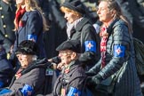 The Royal Star and Garter (Group AA5, 20 members) during the Royal British Legion March Past on Remembrance Sunday at the Cenotaph, Whitehall, Westminster, London, 11 November 2018, 11:49.