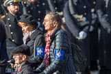 The Royal Star and Garter (Group AA5, 20 members) during the Royal British Legion March Past on Remembrance Sunday at the Cenotaph, Whitehall, Westminster, London, 11 November 2018, 11:49.