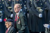 Aden Veterans Association (Group F16, 53 members) during the Royal British Legion March Past on Remembrance Sunday at the Cenotaph, Whitehall, Westminster, London, 11 November 2018, 11:52.