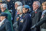 Aden Veterans Association (Group F16, 53 members) during the Royal British Legion March Past on Remembrance Sunday at the Cenotaph, Whitehall, Westminster, London, 11 November 2018, 11:52.