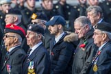 Aden Veterans Association (Group F16, 53 members) during the Royal British Legion March Past on Remembrance Sunday at the Cenotaph, Whitehall, Westminster, London, 11 November 2018, 11:52.