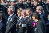 The South Atlantic Medal Association 1982 (Group F17, 150 members) during the Royal British Legion March Past on Remembrance Sunday at the Cenotaph, Whitehall, Westminster, London, 11 November 2018, 11:52.